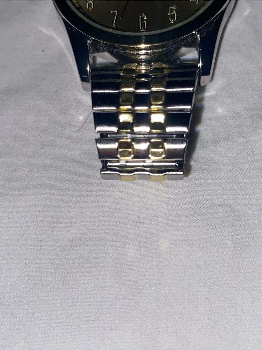 Classic Two-Tone Gold Dial Men's Watch